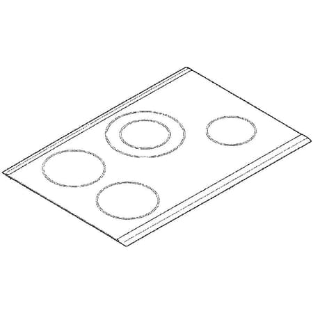 Glass Ceramic Hob Top Trim Strip F/R