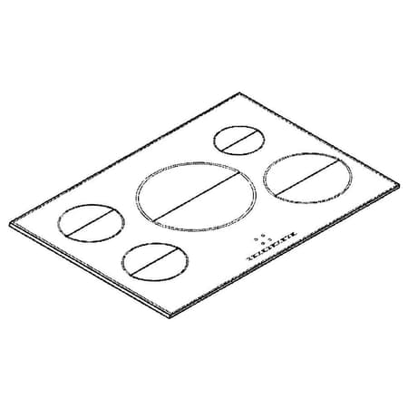 Glass Ceramic Hob Top Frame Glass Spare Part (Set)