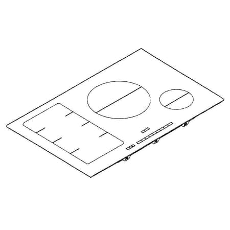 Glass Ceramic Hob Top Frame Glass Spare Part (Set)