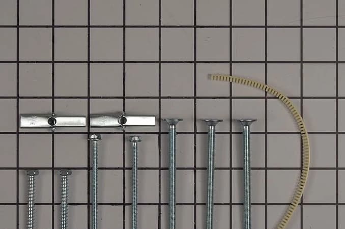 For Horizontal Bracket: 3 Machine Screws, 2 Toggle Bolts
