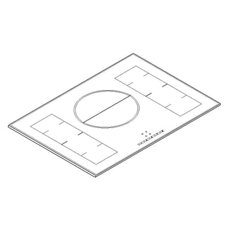 Glass Ceramic Hob Top Frame Glass Spare Part (Set)