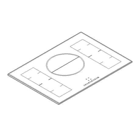 Glass Ceramic Hob Top Frame Glass Spare Part (Set)