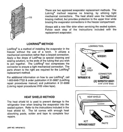 EVAPORATOR INSTRUCTIONS
