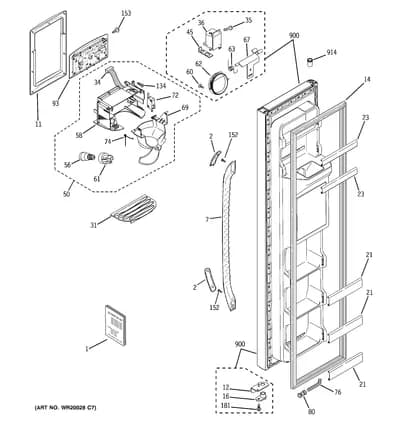FREEZER DOOR