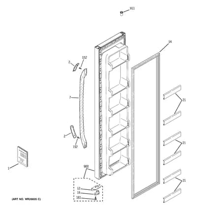 FREEZER DOOR