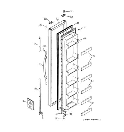 FREEZER DOOR