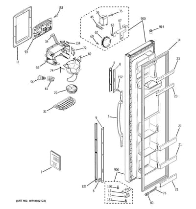 FREEZER DOOR