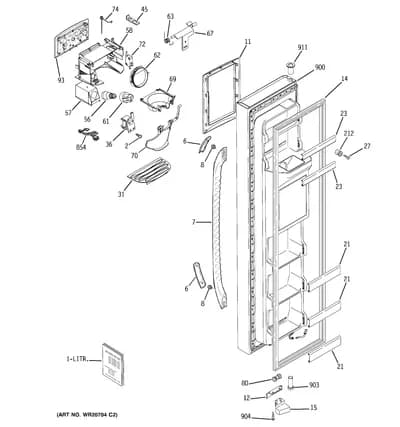 FREEZER DOOR