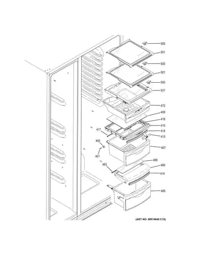 FRESH FOOD SHELVES