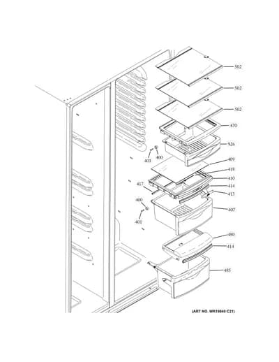FRESH FOOD SHELVES