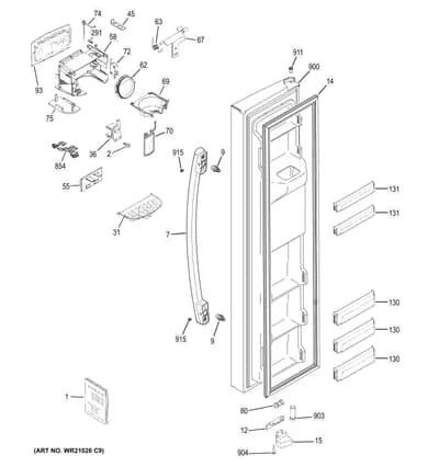 FREEZER DOOR