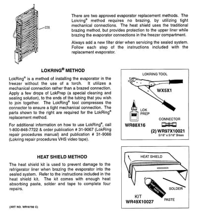 EVAPORATOR INSTRUCTIONS