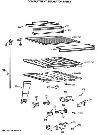 COMPARMENT SEPARATOR PARTS