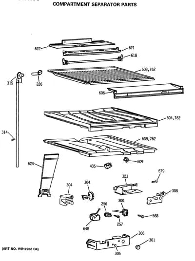 COMPARTMENT SEPARATOR PARTS
