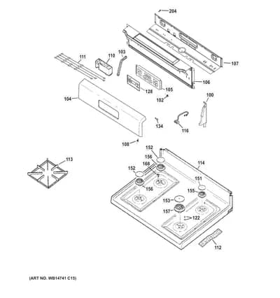 CONTROL PANEL & COOKTOP