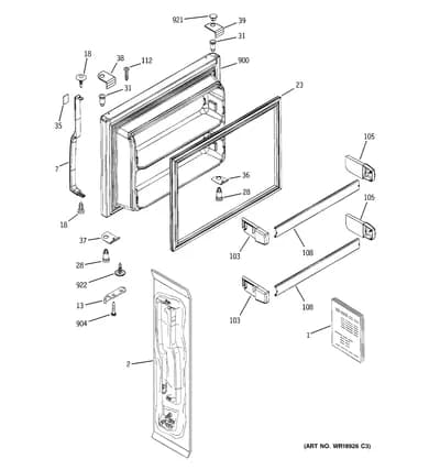 FREEZER DOOR