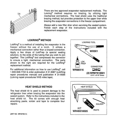 EVAPORATOR INSTRUCTIONS