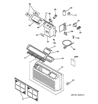 CONTROLS & GRILL ASSEMBLY