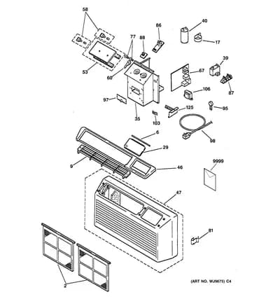 CONTROLS & GRILL ASSEMBLY