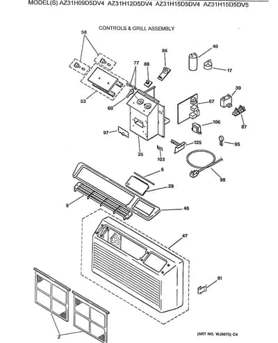 CONTROLS & GRILL ASSEMBLY
