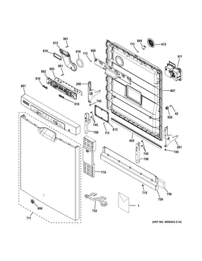 ESCUTCHEON & DOOR ASSEMBLY