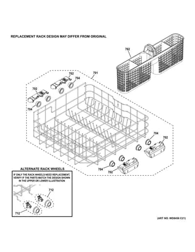 LOWER RACK ASSEMBLY
