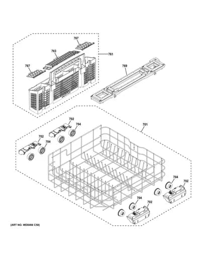 LOWER RACK ASSEMBLY
