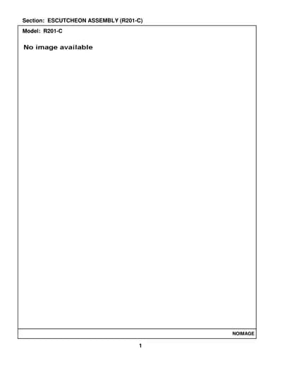 ESCUTCHEON ASSEMBLY (R201-C)