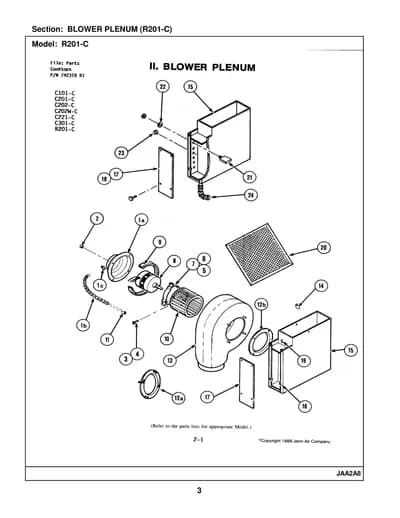 BLOWER PLENUM (R201-C)