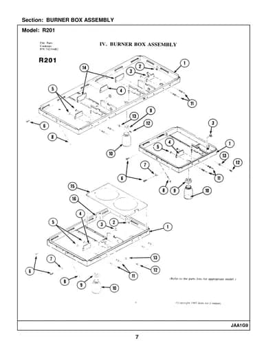 BURNER BOX ASSEMBLY