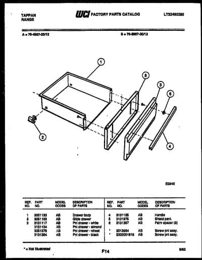 DRAWER PARTS