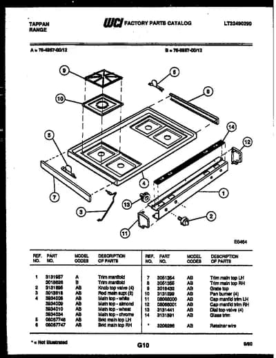 COOKTOP PARTS