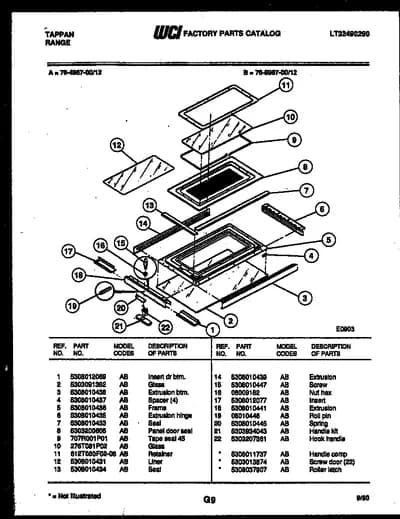 TOP DOOR PARTS