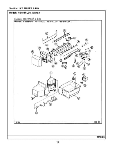 ICE MAKER & BIN