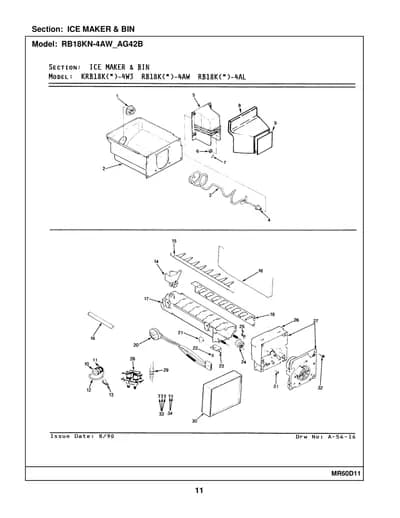 ICE MAKER & BIN