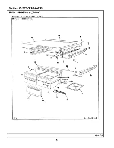 CHEST OF DRAWERS