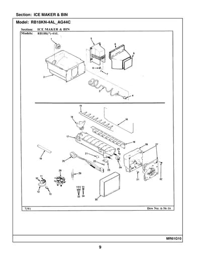 ICE MAKER & BIN