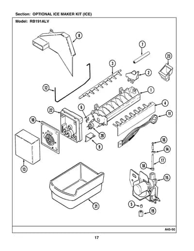 OPTIONAL ICE MAKER KIT (ICE)