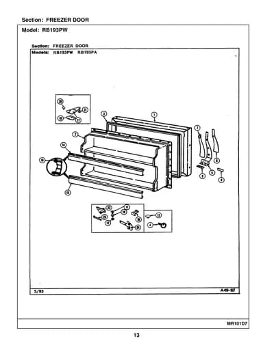 FREEZER DOOR