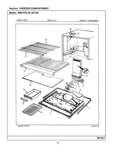 FREEZER COMPARTMENT