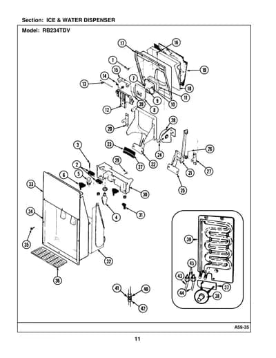ICE & WATER DISPENSER