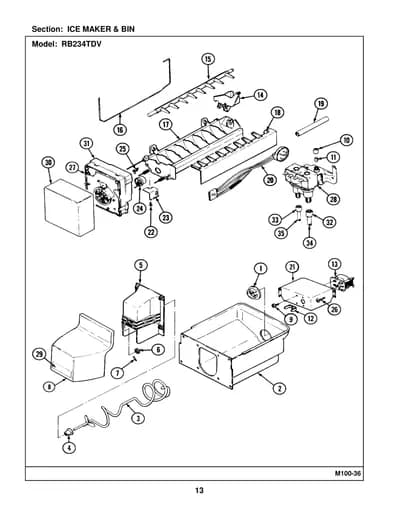 ICE MAKER & BIN