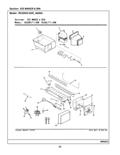 ICE MAKER & BIN