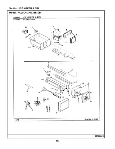 ICE MAKER & BIN