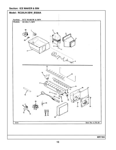 ICE MAKER & BIN