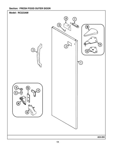 FRESH FOOD OUTER DOOR