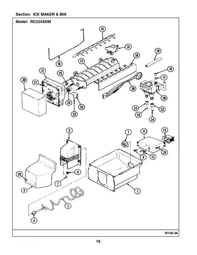 ICE MAKER & BIN
