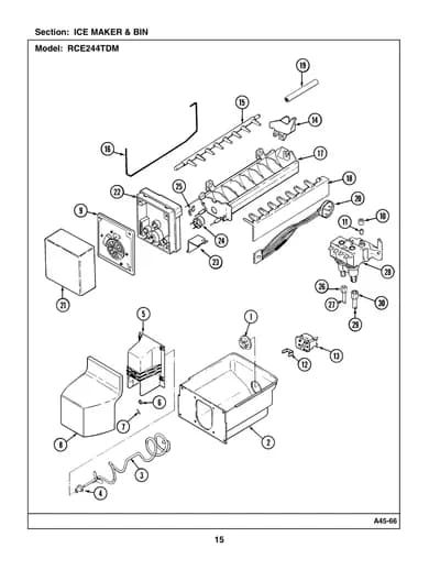 ICE MAKER & BIN