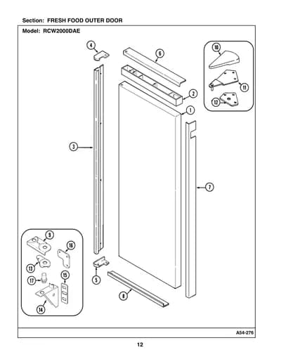 FRESH FOOD OUTER DOOR
