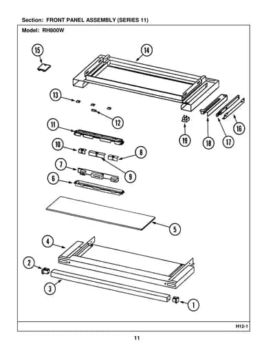 FRONT PANEL ASSEMBLY (SERIES 11)